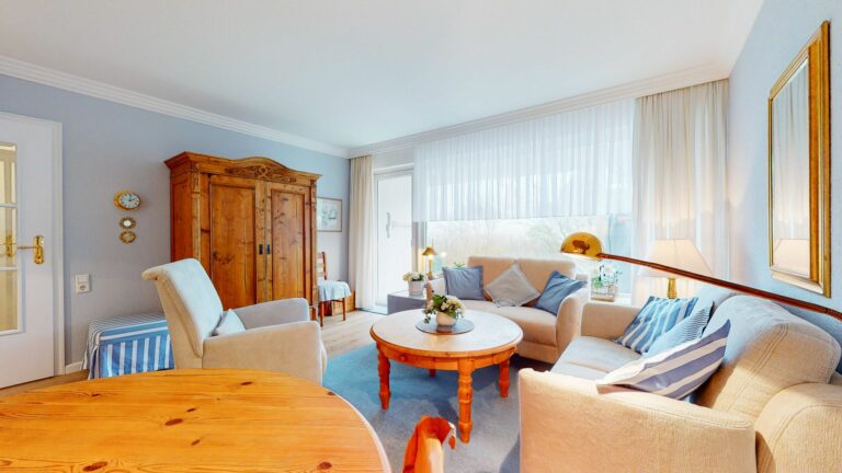 Wohnzimmer in Ferienwohnung Hörnum