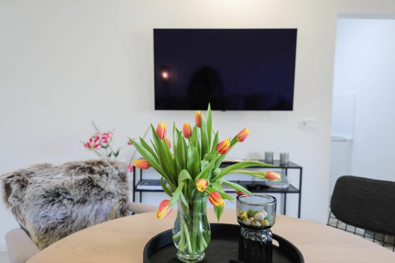 Wohnzimmer in Ferienwohnung Hörnum