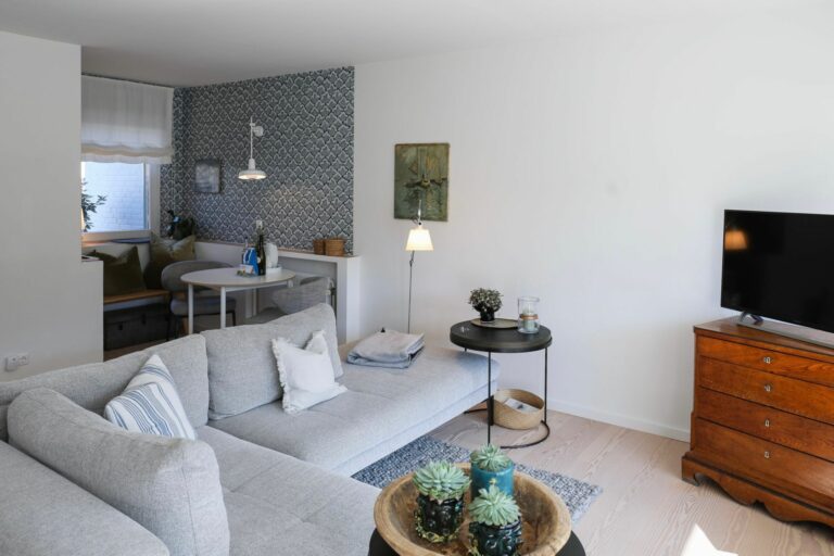 Wohnzimmer in Ferienwohnung Hörnum