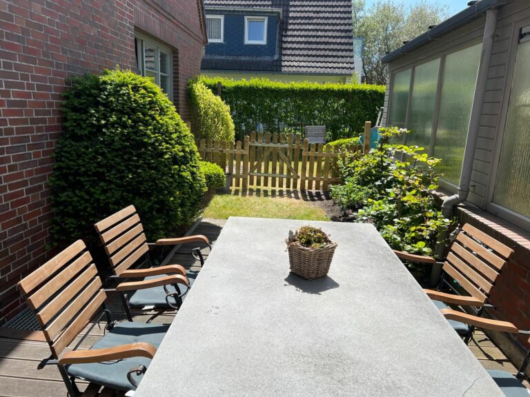 Terrasse von Ferienwohnung Hörnum