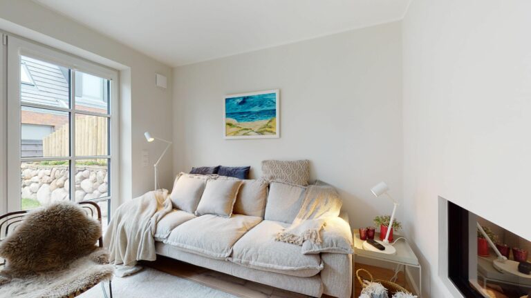 Wohnzimmer in Ferienwohnung Hörnum