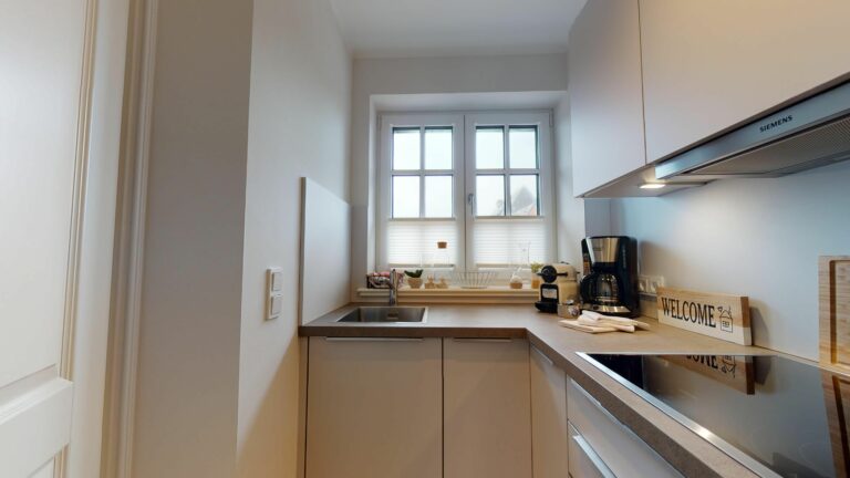 Küche in Ferienwohnung Hörnum