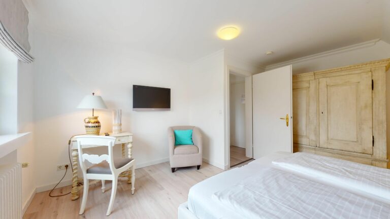 Schlafzimmer in Ferienwohnung Hörnum