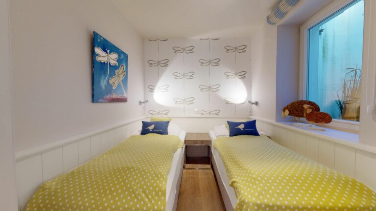 Schlafzimmer in Ferienwohnung Hörnum