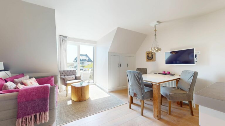 Wohnzimmer in Ferienwohnung Hörnum