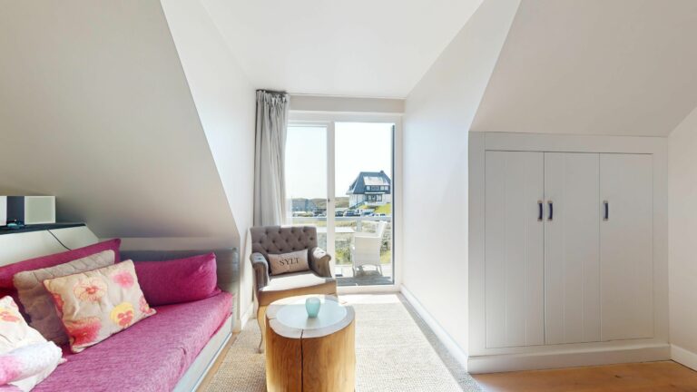 Wohnzimmer in Ferienwohnung Hörnum