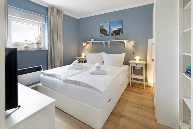 Schlafzimmer in Ferienwohnung Hörnum