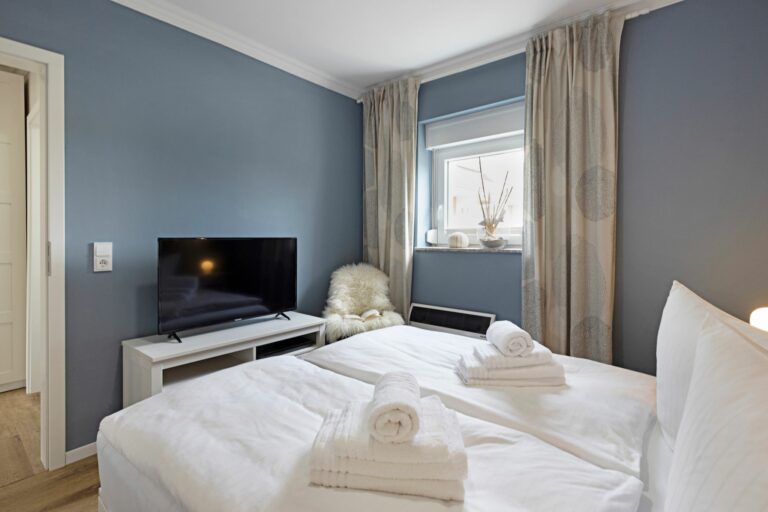 Schlafzimmer in Ferienwohnung Hörnum