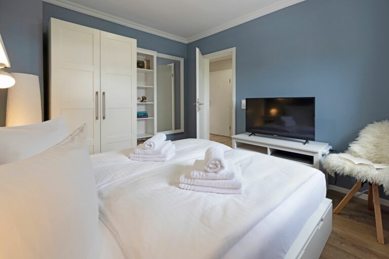 Schlafzimmer in Ferienwohnung Hörnum