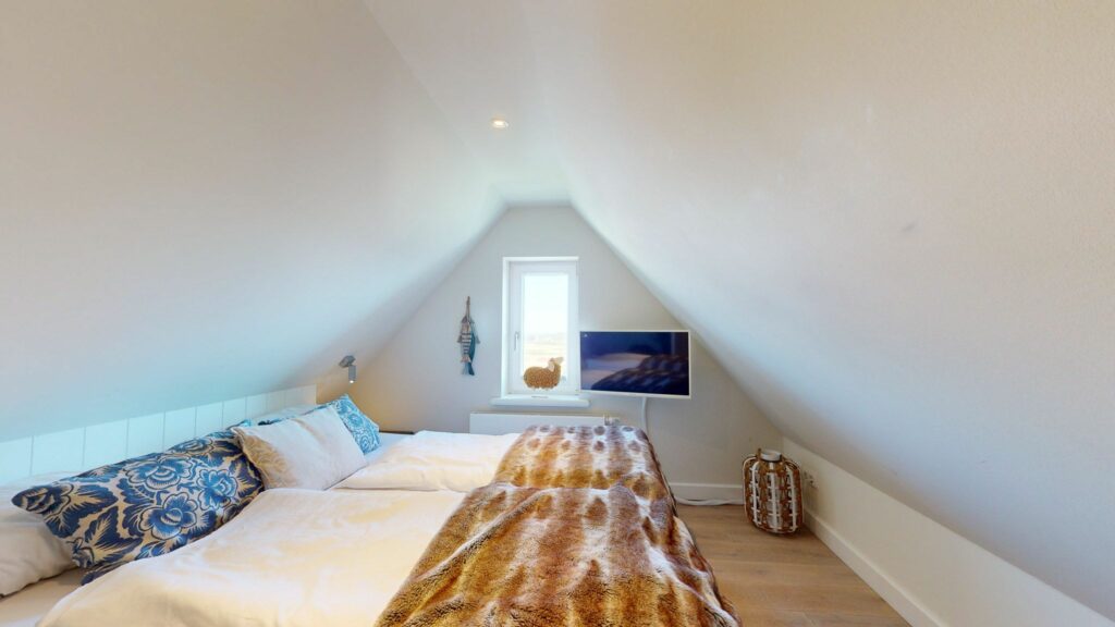 Schlafzimmer in Ferienwohnung Hörnum
