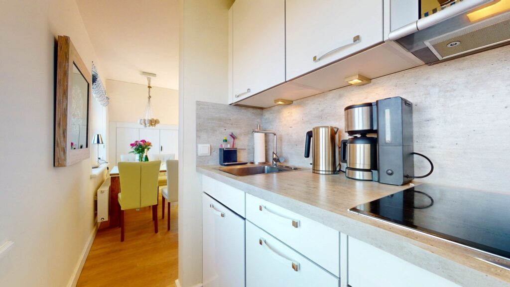 Küche in Ferienwohnung Hörnum