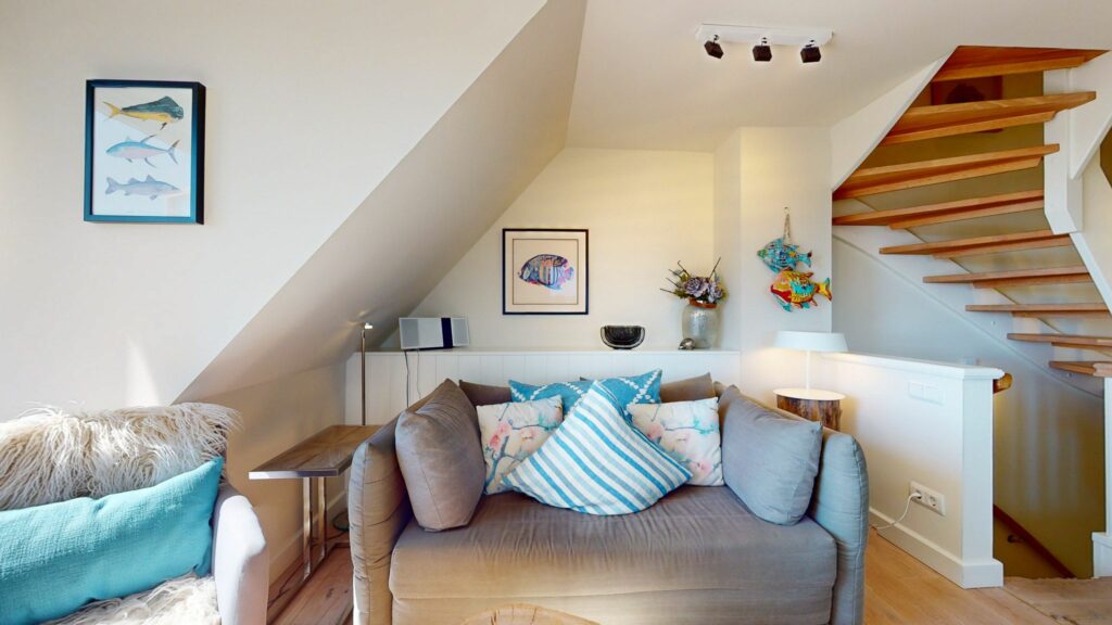 Wohnzimmer in Ferienwohnung Hörnum