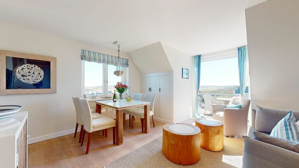 Wohnzimmer in Ferienwohnung Hörnum