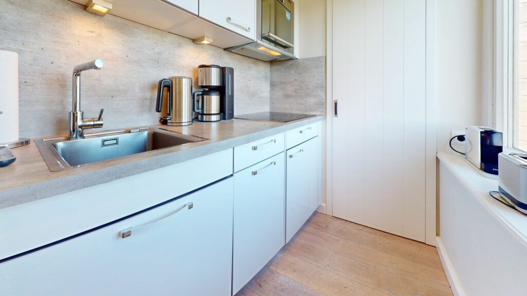 Küche in Ferienwohnung Hörnum