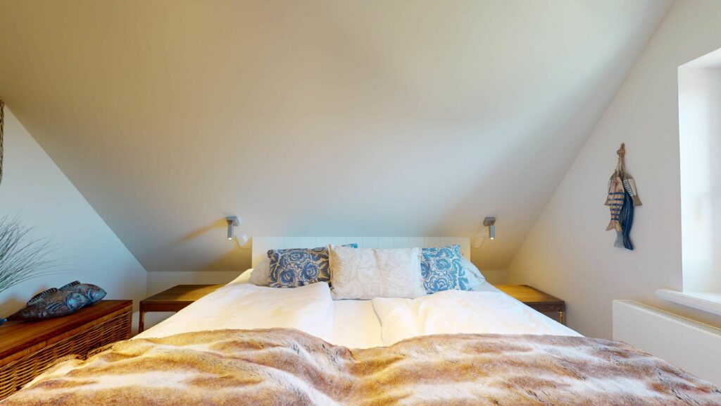 Schlafzimmer in Ferienwohnung Hörnum