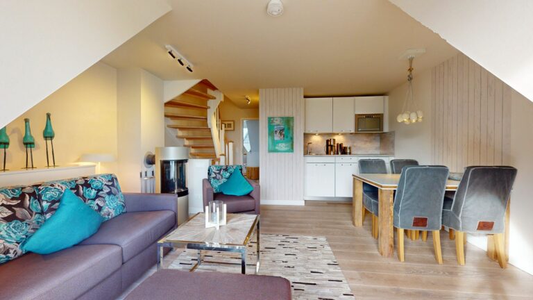 Wohnzimmer in Ferienwohnung Hörnum