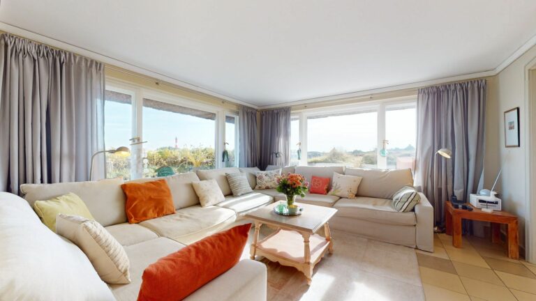 Wohnlandschaft in Ferienwohnung Hörnum