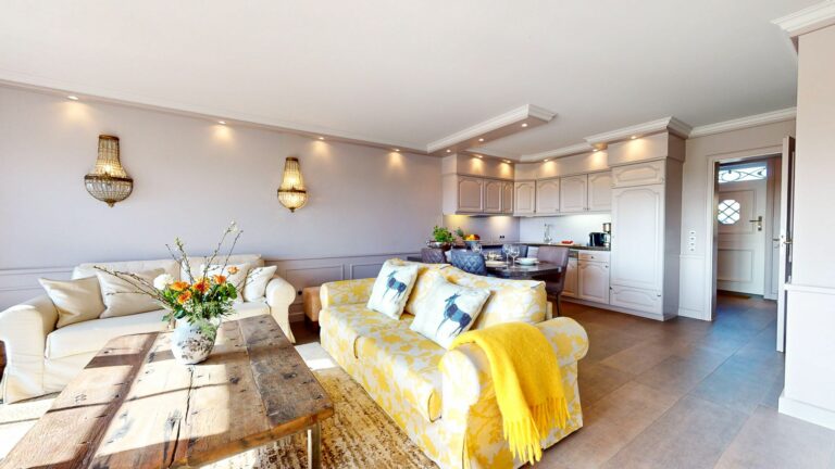 Wohnzimmer in Ferienwohnung Hörnum