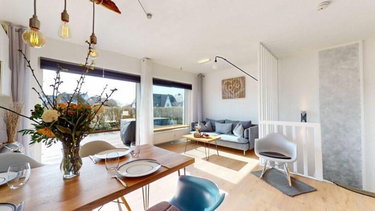 Wohnzimmer in Ferienwohnung Hörnum