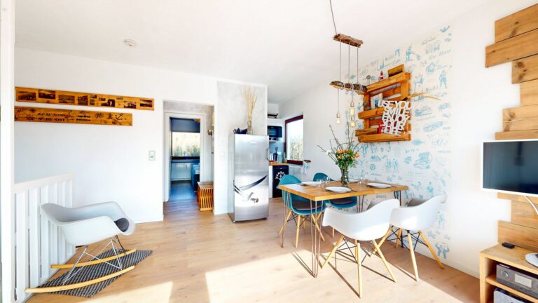 Wohnküche in Ferienwohnung Hörnum