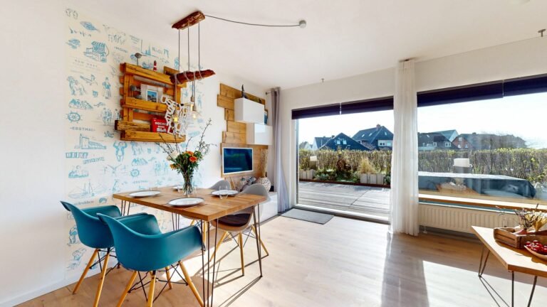 Wohnzimmer in Ferienwohnung Hörnum
