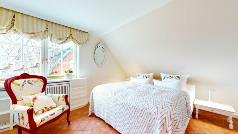 Schlafzimmer in Ferienwohnung Hörnum
