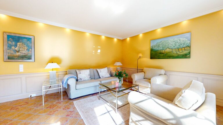 Wohnzimmer in Ferienwohnung Hörnum