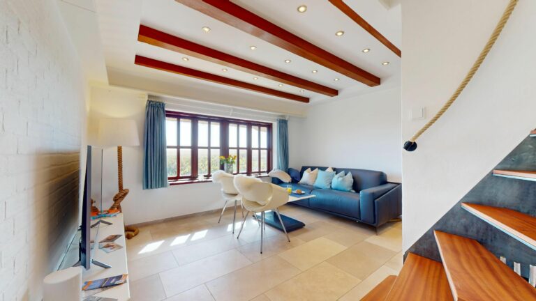 Wohnzimmer in Ferienwohnung Hörnum