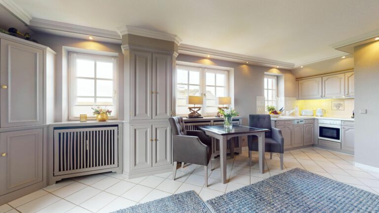 Wohnküche in Ferienwohnung Hörnum
