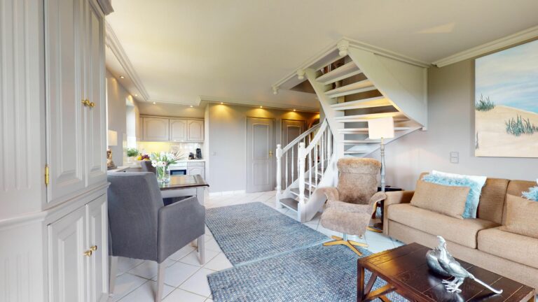 Wohnzimmer in Ferienwohnung Hörnum