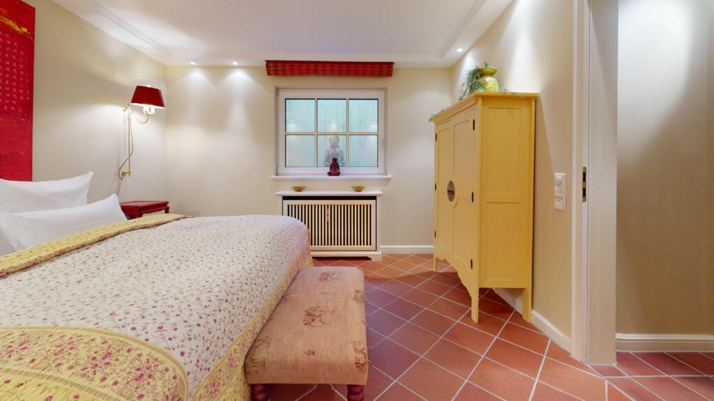 Schlafzimmer in Ferienwohnung Hörnum