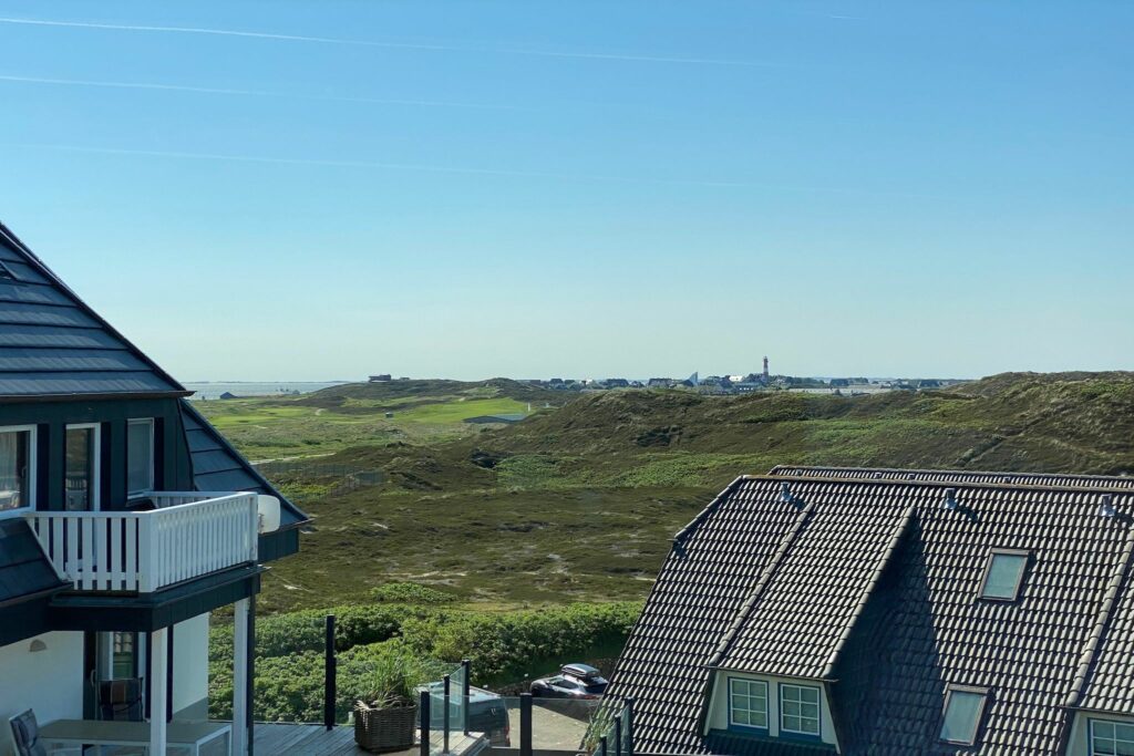 Ausblick auf die grüne Landschaft von Sylt