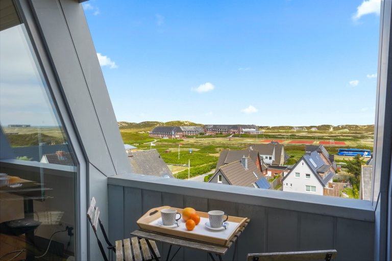 Ausblick aus einer Ferienwohnung auf Sylt