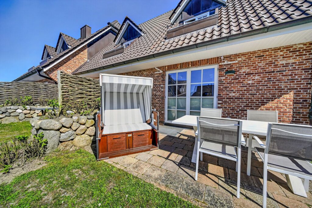 Garten einer Ferienwohnung auf Sylt