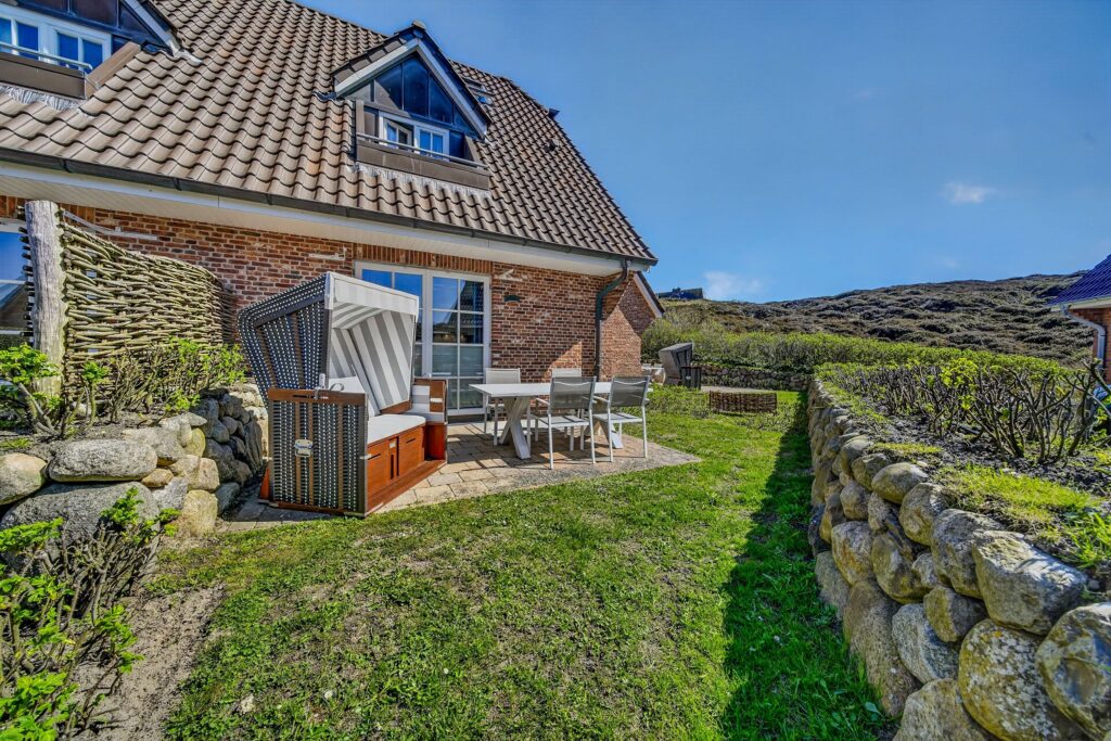 Garten einer Ferienwohnung auf Sylt