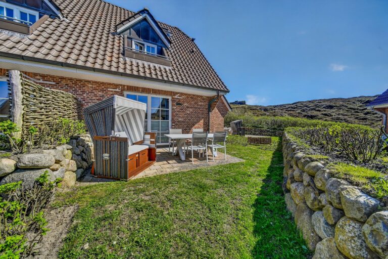 Garten einer Ferienwohnung auf Sylt