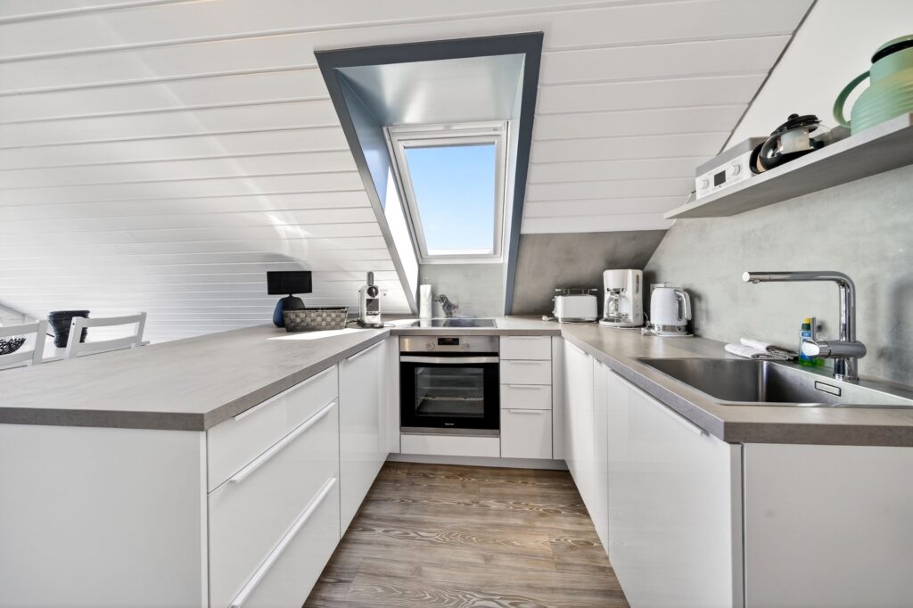 Küche einer Ferienwohnung auf Sylt