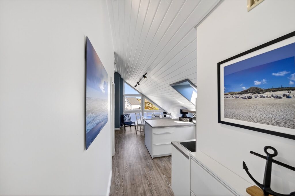 Küche einer Ferienwohnung auf Sylt