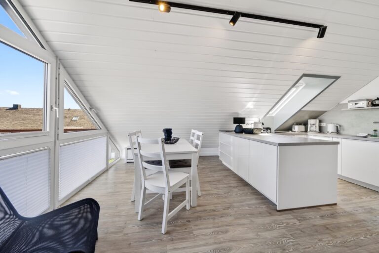 Küche einer Ferienwohnung auf Sylt