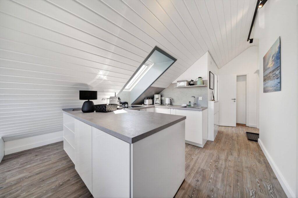 Küche einer Ferienwohnung auf Sylt