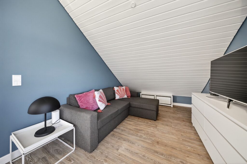 Wohnzimmer einer Ferienwohnung auf Sylt