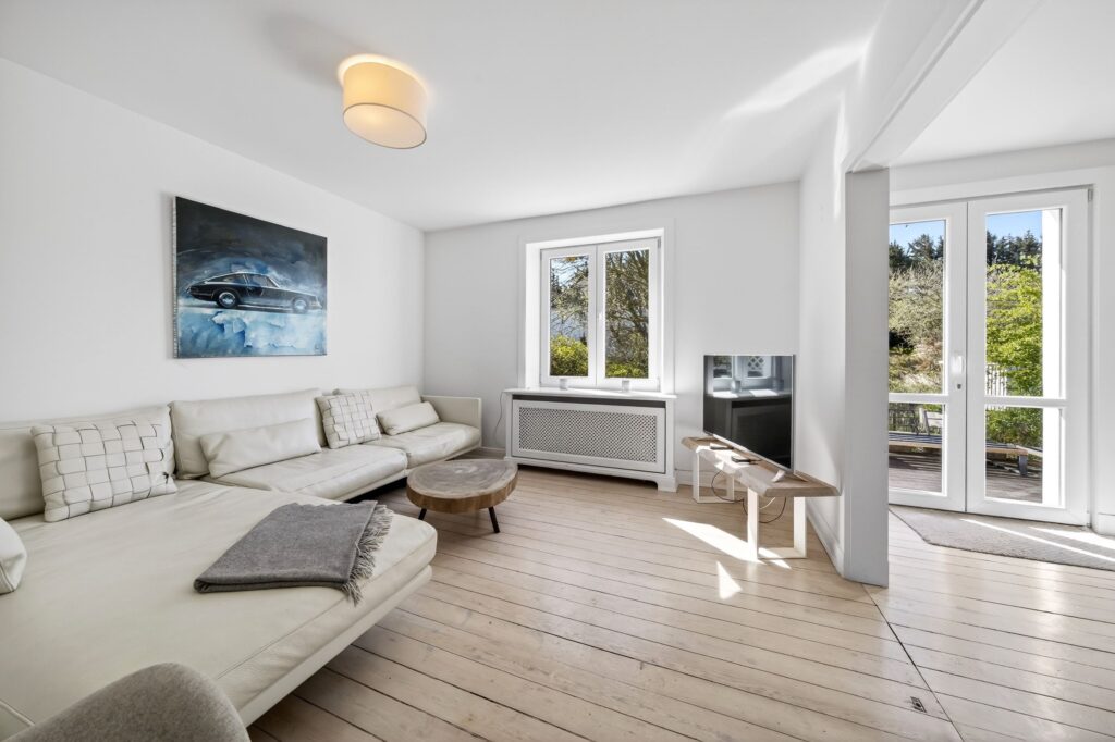 Wohnzimmer einer Ferienwohnung auf Sylt
