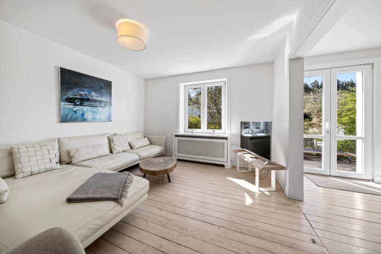 Wohnzimmer einer Ferienwohnung auf Sylt