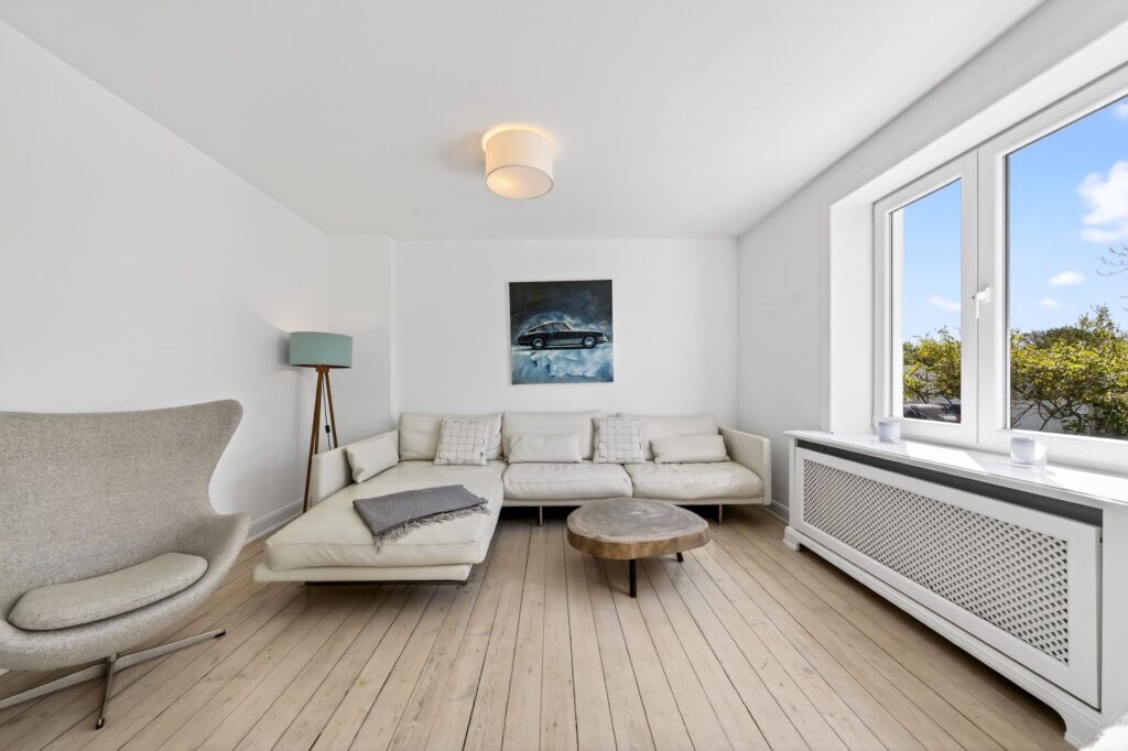 Wohnzimmer einer Ferienwohnung auf Sylt