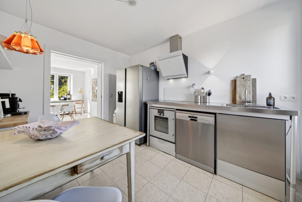 Küche einer Ferienwohnung auf Sylt