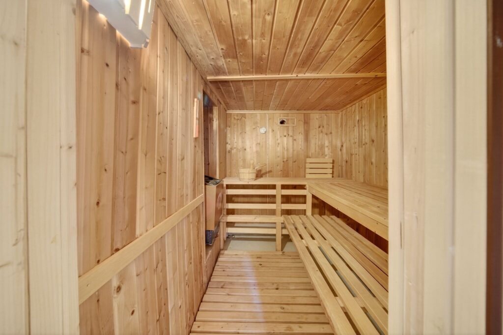Sauna einer Ferienwohnung auf Sylt