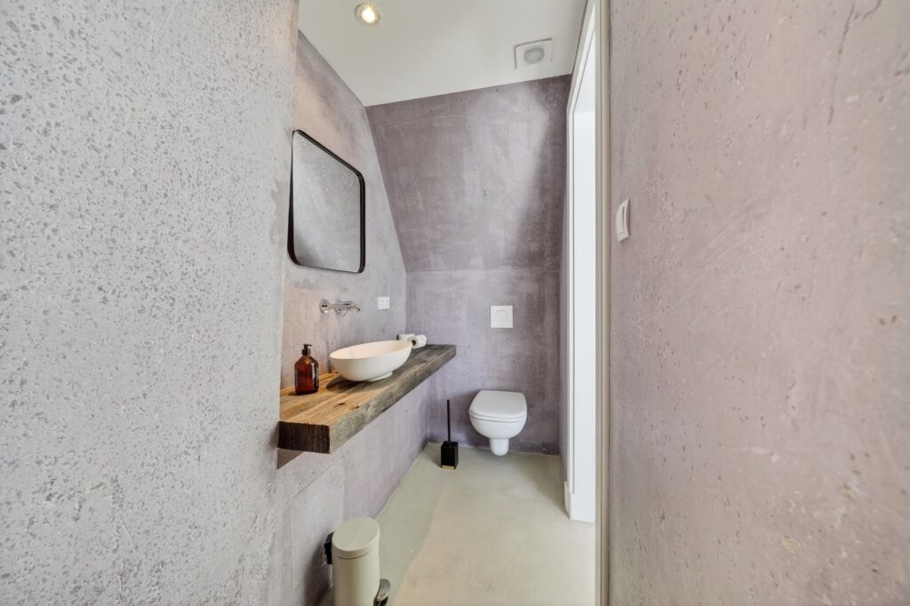 Badezimmer einer Ferienwohnung auf Sylt