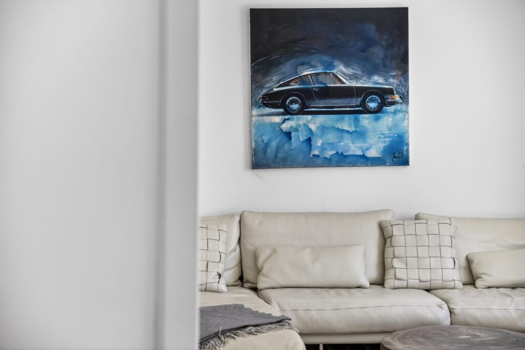 Wohnzimmer einer Ferienwohnung auf Sylt