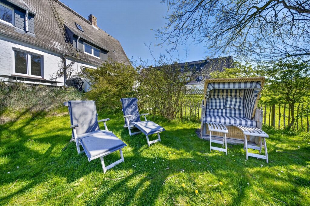 Garten einer Ferienwohnung auf Sylt