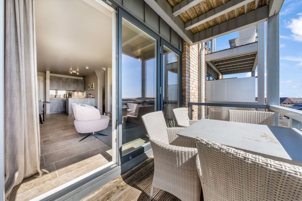 Balkon einer Ferienwohnung auf Sylt